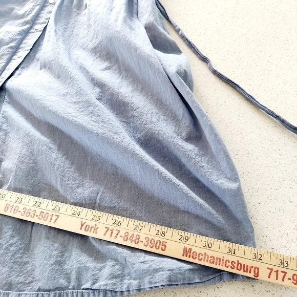 Who What Wear A-Line Shirt Dress Medium Sleeveless Lined Button Front Tie Back - Picture 11 of 16